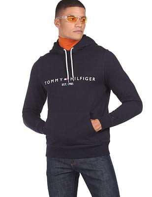 men-navy-embroidered-logo-hood-neck-knitted-sweatshirt