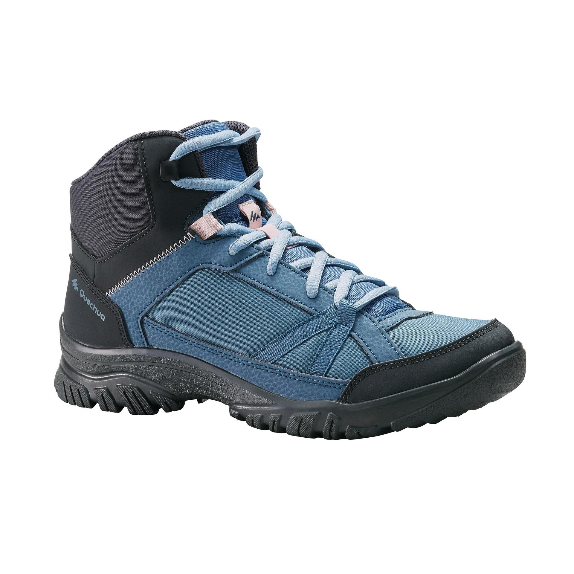 women-hiking-boots-nh100-mid-blue