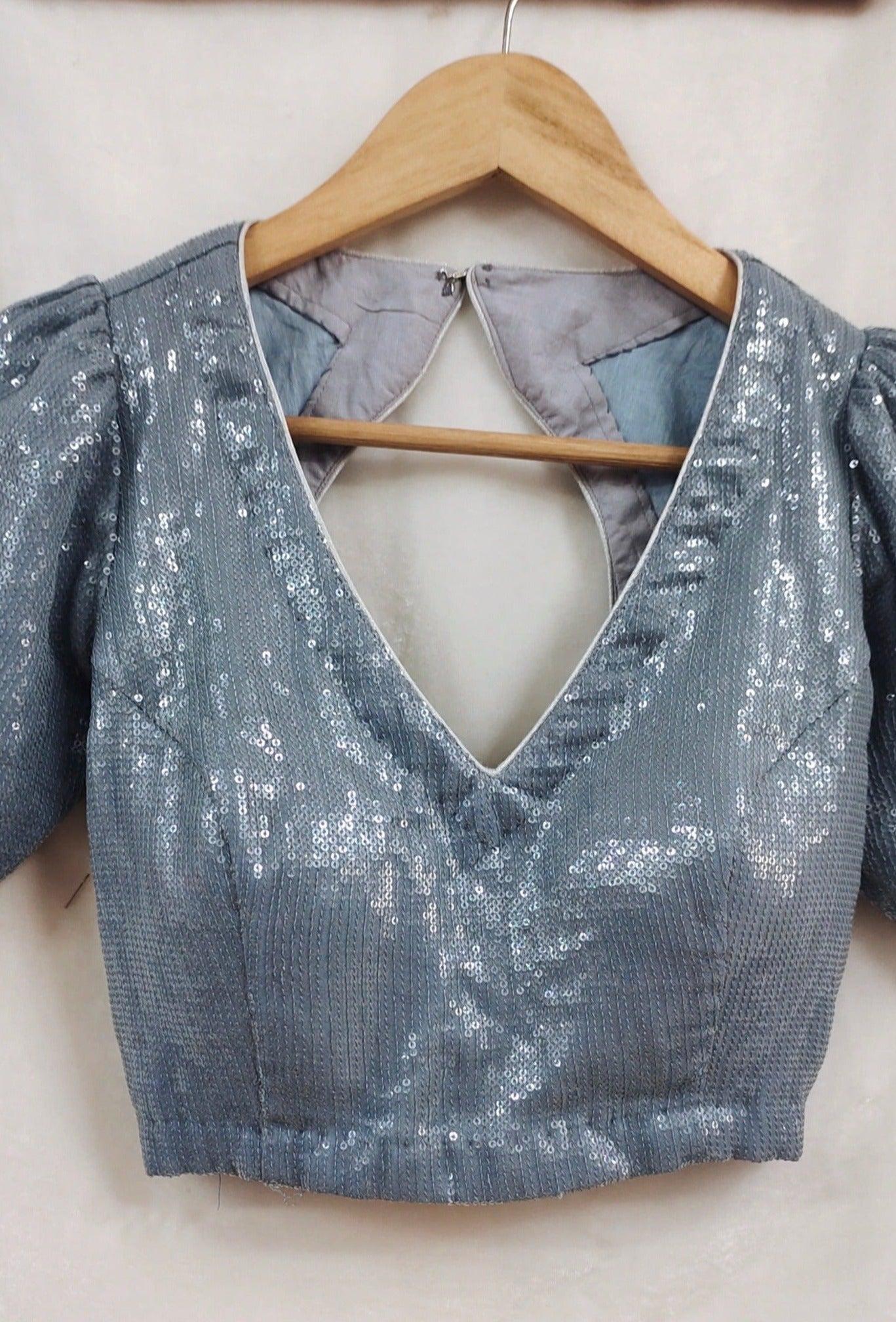 sequins-padded-blouse