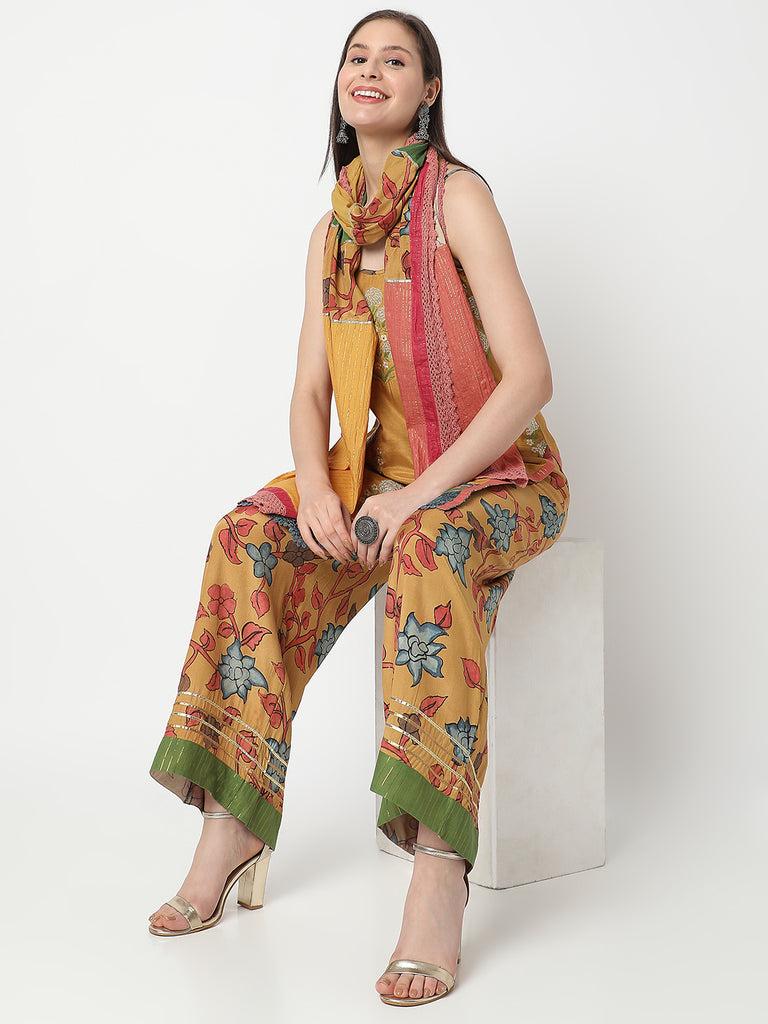aseesa-women's-mustard-viscose-embroidered-ethnic-set