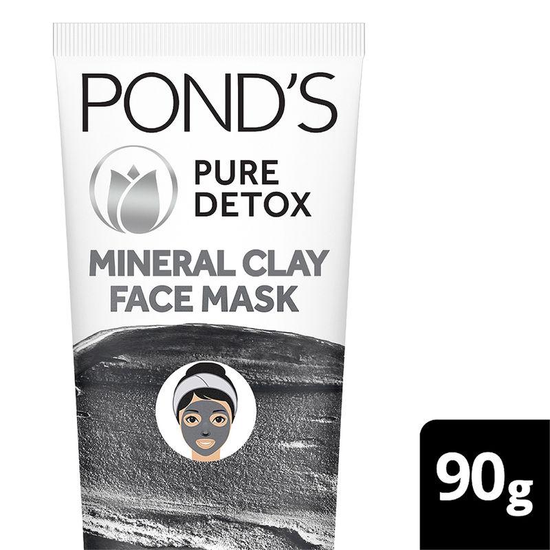 ponds-pure-detox-mineral-clay-activated-charcoal-oil-free-glow-face-mask