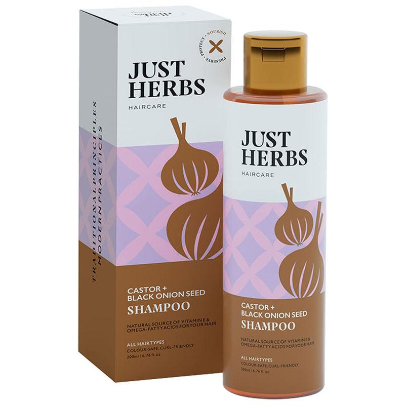 just-herbs-castor-&-black-onion-seed-shampoo