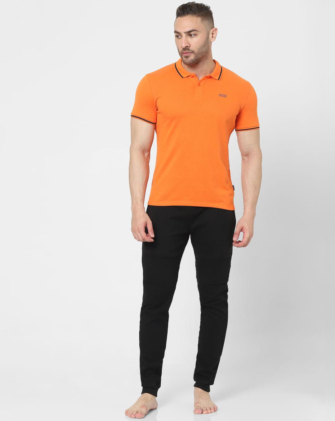 orange-polo-neck-t-shirt