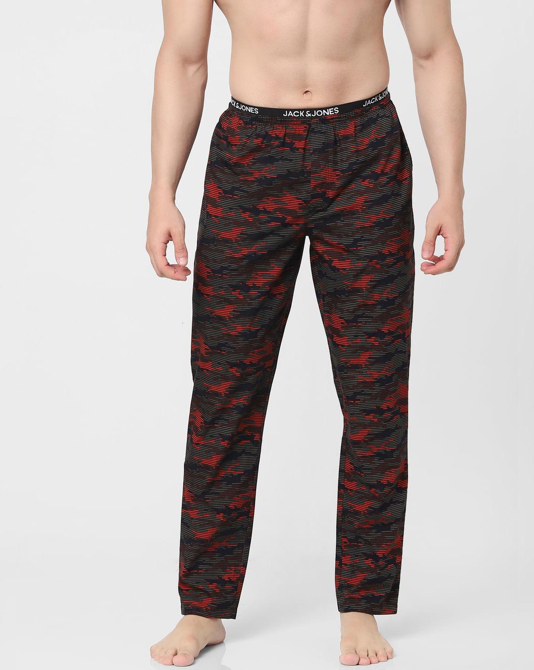 red-camo-print-pyjamas