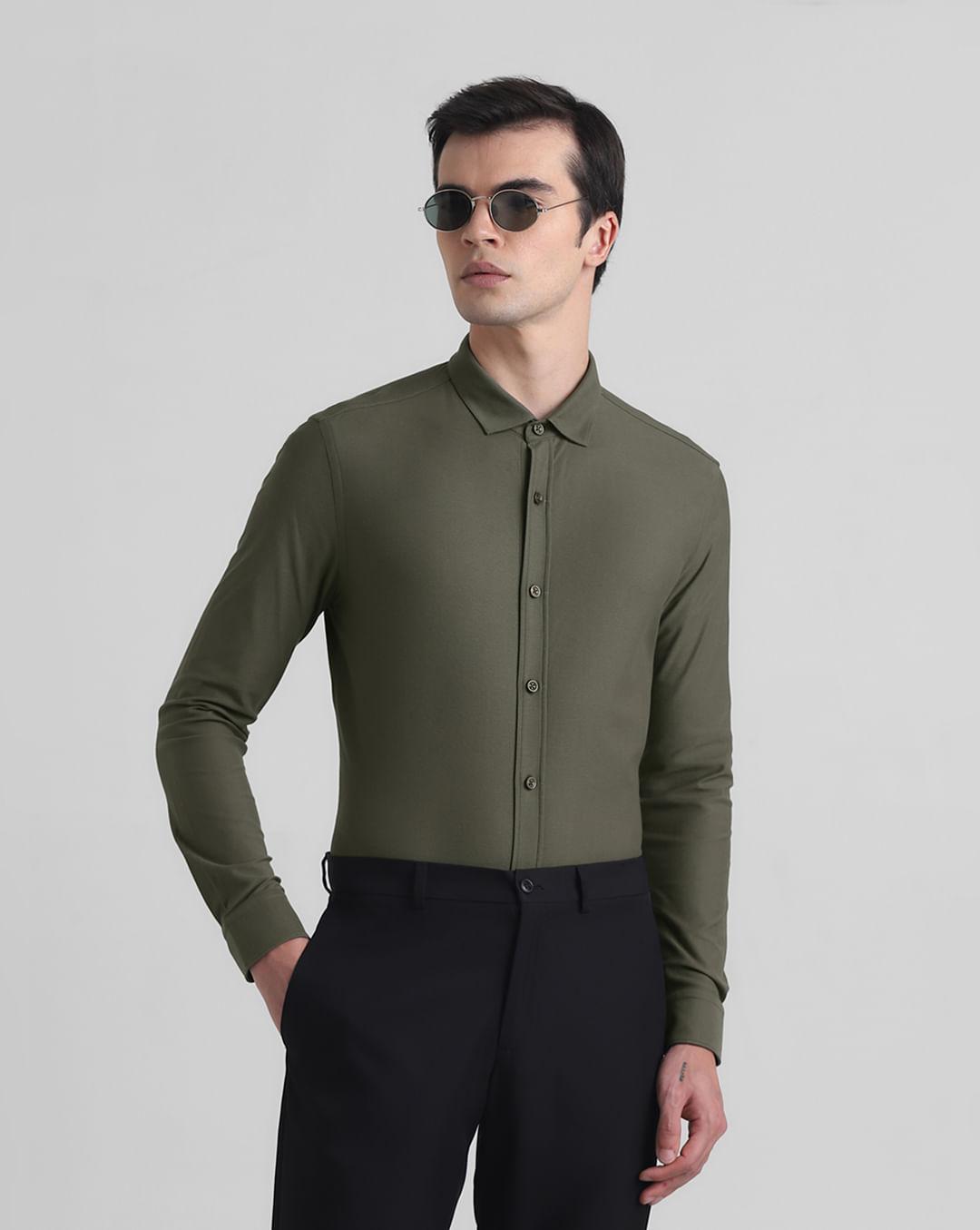 green-knitted-full-sleeves-shirt