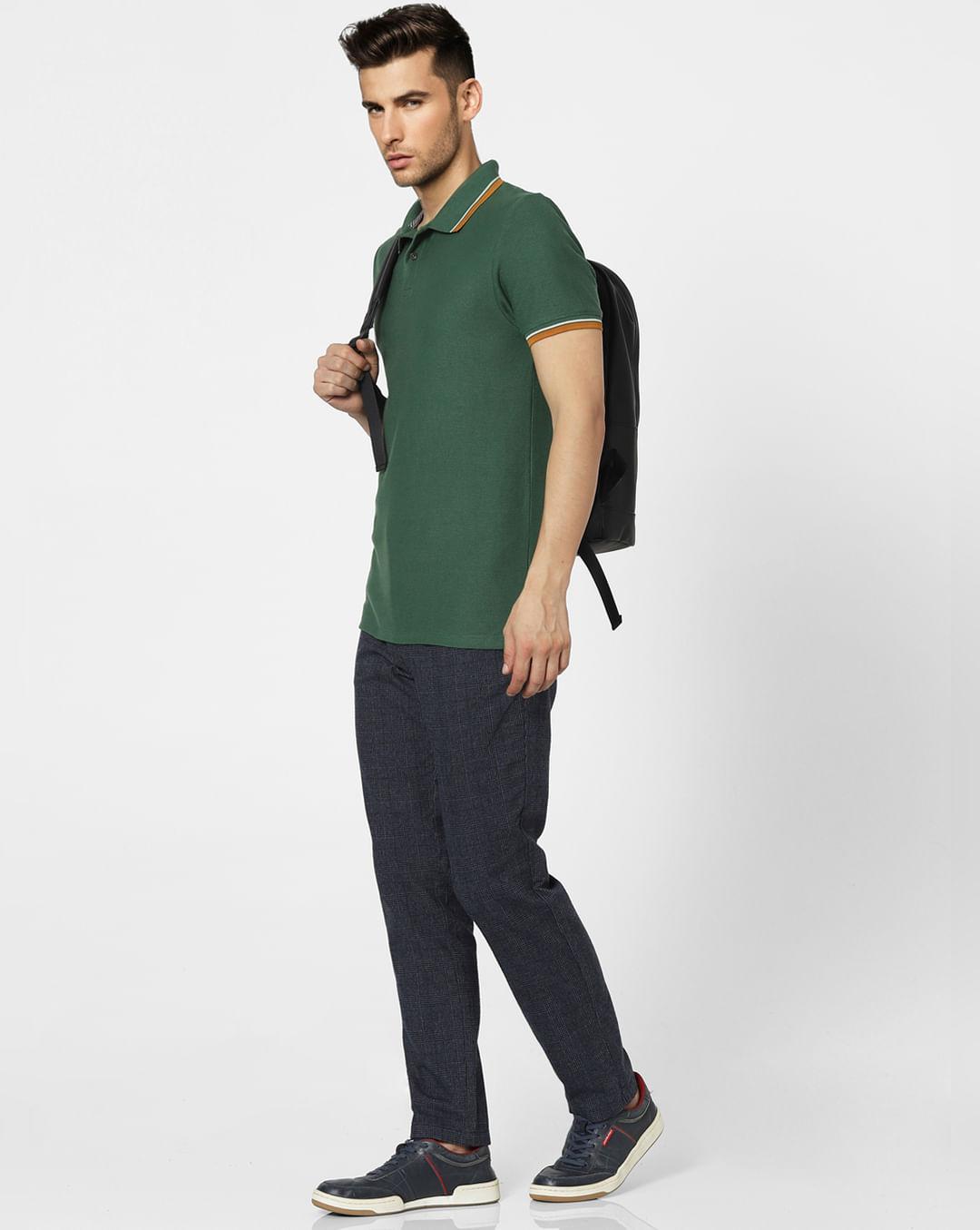 green-contrast-tipping-polo-neck-t-shirt