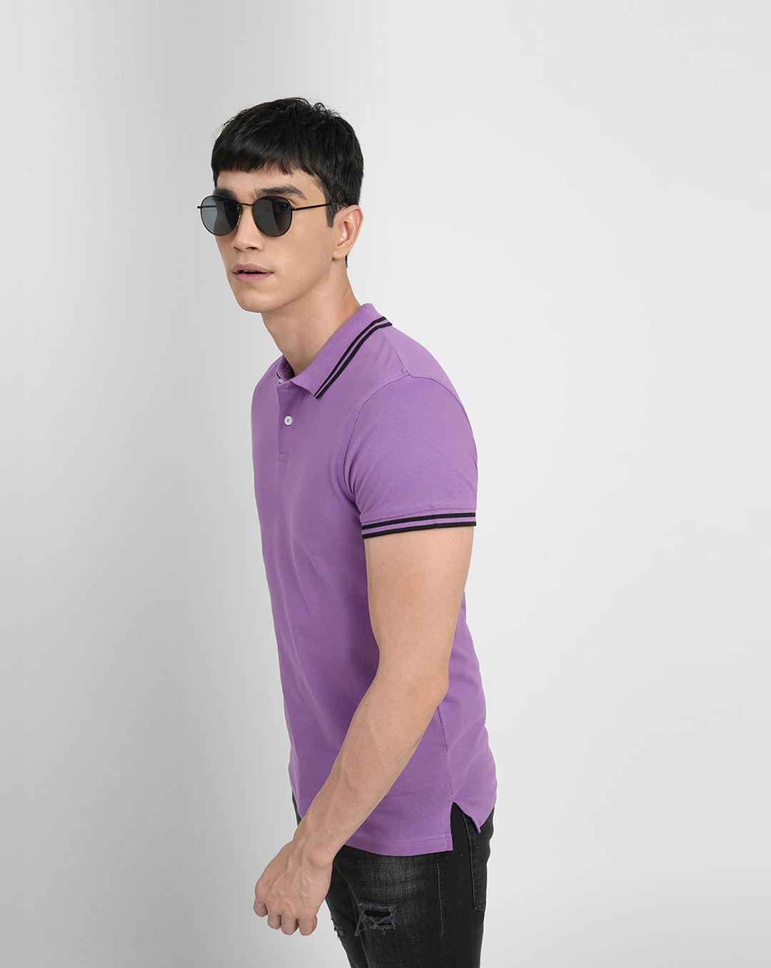 purple-tape-detail-polo-neck-t-shirt