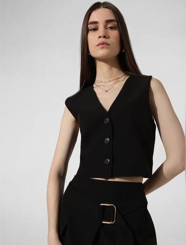 black-cropped-co-ord-set-waistcoat