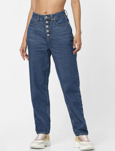 blue-high-rise-washed-straight-jeans