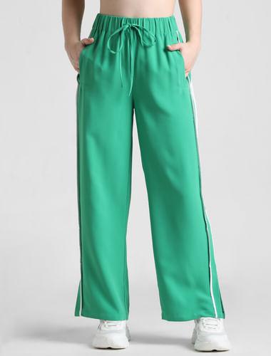 green-high-rise-co-ord-set-pants