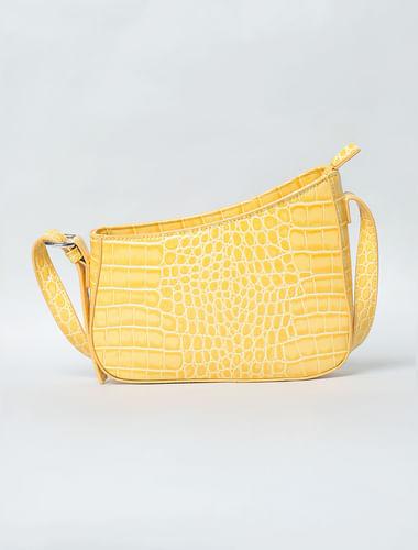 yellow-textured-shoulder-bag