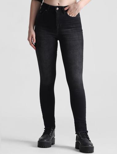 black-high-rise-washed-skinny-jeans
