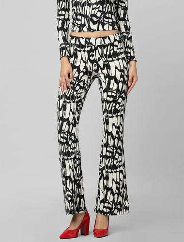 black-mid-rise-printed-co-ord-flared-pants