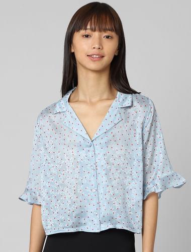 blue-heart-print-satin-shirt