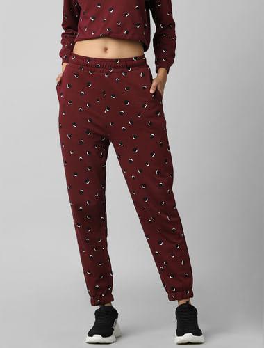 maroon-mid-rise-printed-co-ord-joggers