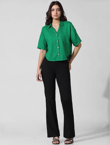 green-linen-oversized-shirt