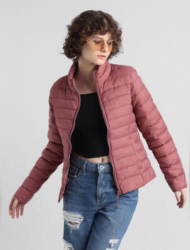pink-quilted-high-neck-puffer-jacket