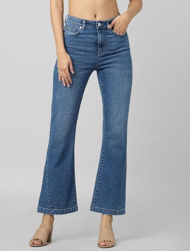 blue-high-rise-flared-jeans