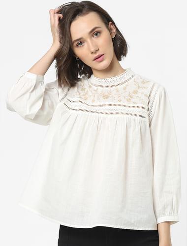 white-embroidered-top