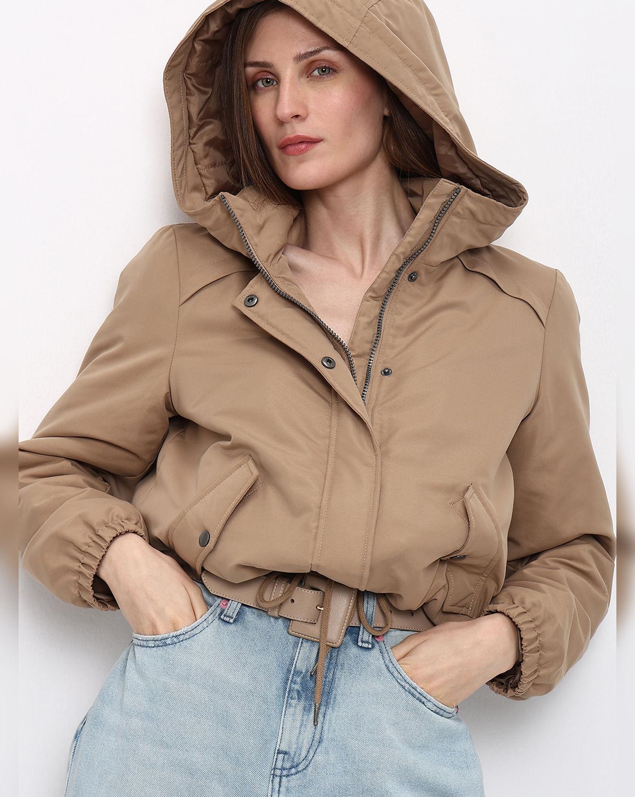 brown-padded-short-parka-jacket