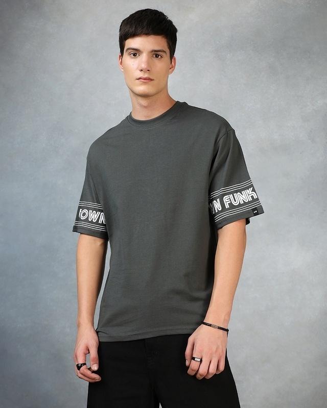 men's-grey-typography-oversized-t-shirt