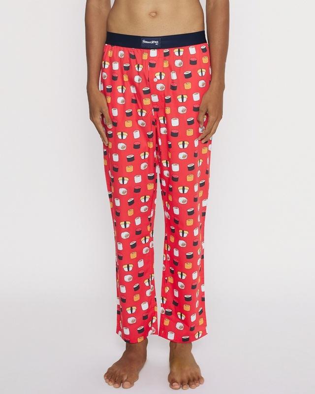 men's-red-sushi-me-printed-pyjamas