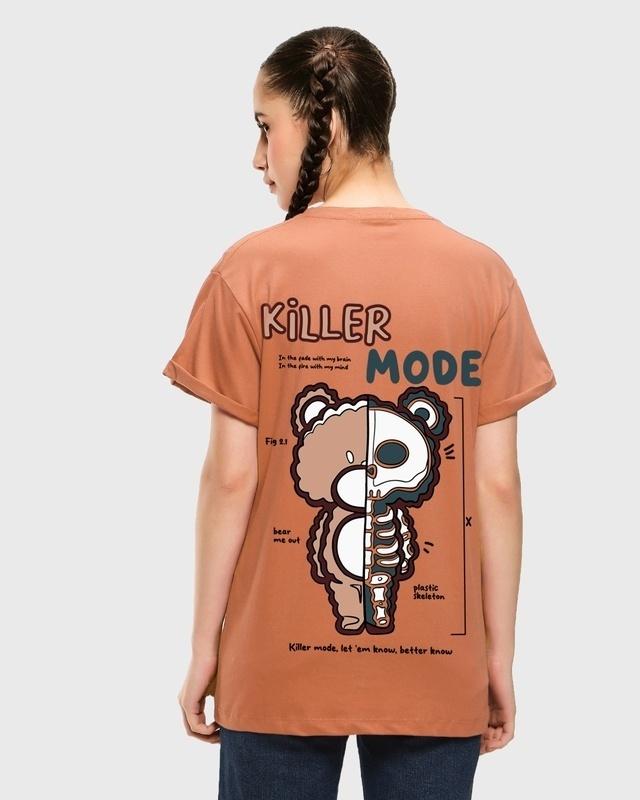 women's-orange-killer-mode-graphic-printed-boyfriend-t-shirt