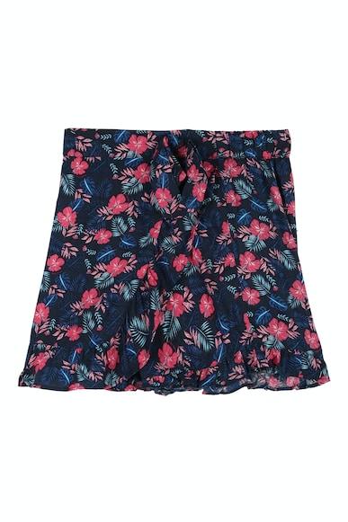 girls-navy-print-regular-fit-shorts