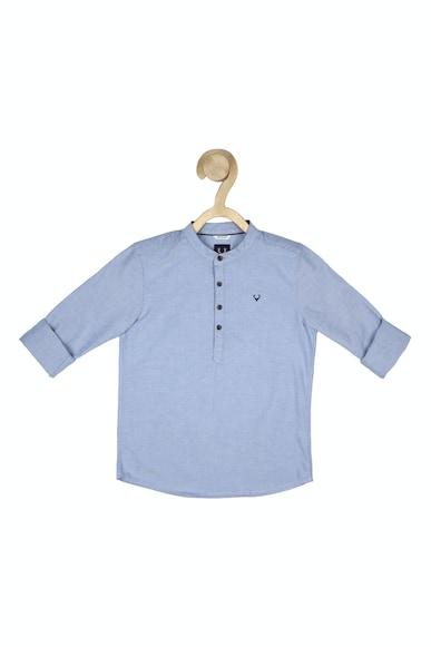 boys-blue-regular-fit-textured-casual-shirt