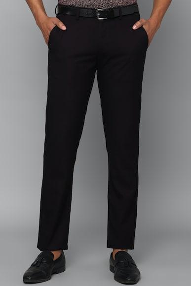 men-black-slim-fit-solid-casual-trousers