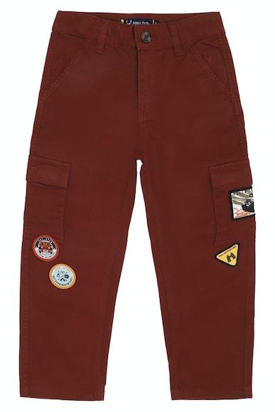 boys-maroon-regular-fit-solid-trousers