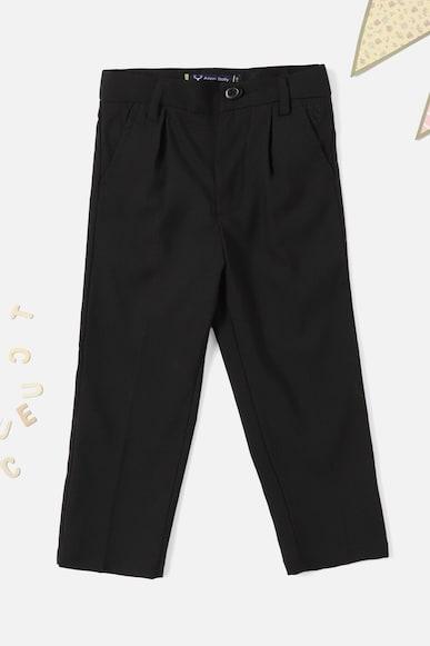 boys-black-slim-fit-solid-trousers