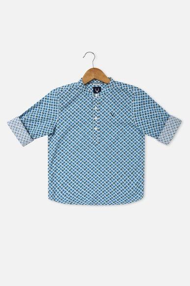 boys-blue-regular-fit-print-casual-shirt
