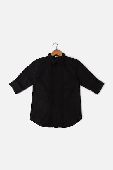 boys-black-slim-fit-solid-casual-shirt