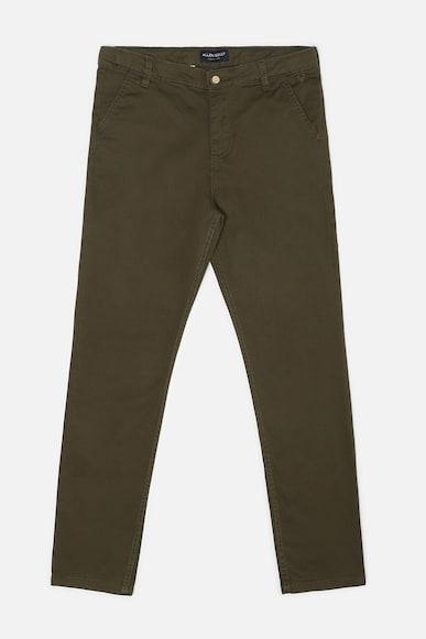 boys-olive-slim-fit-textured-trousers