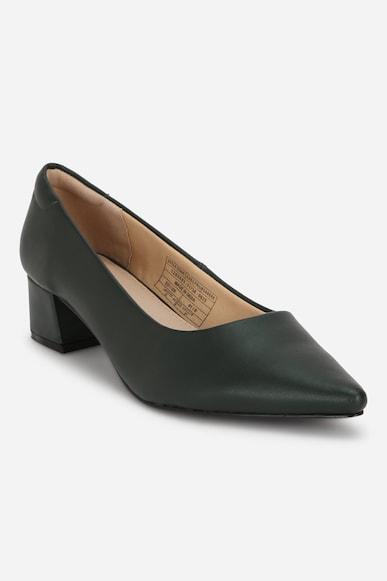 women-green-casual-heels