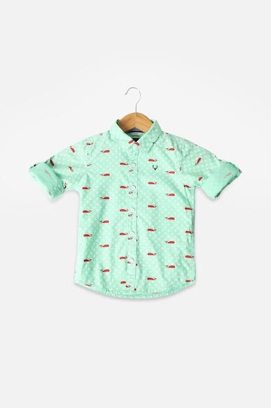 boys-green-slim-fit-print-casual-shirt