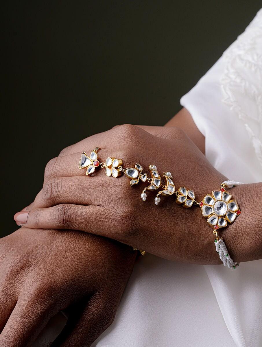 women-gold-silver-cuffs-&amp;-bracelet