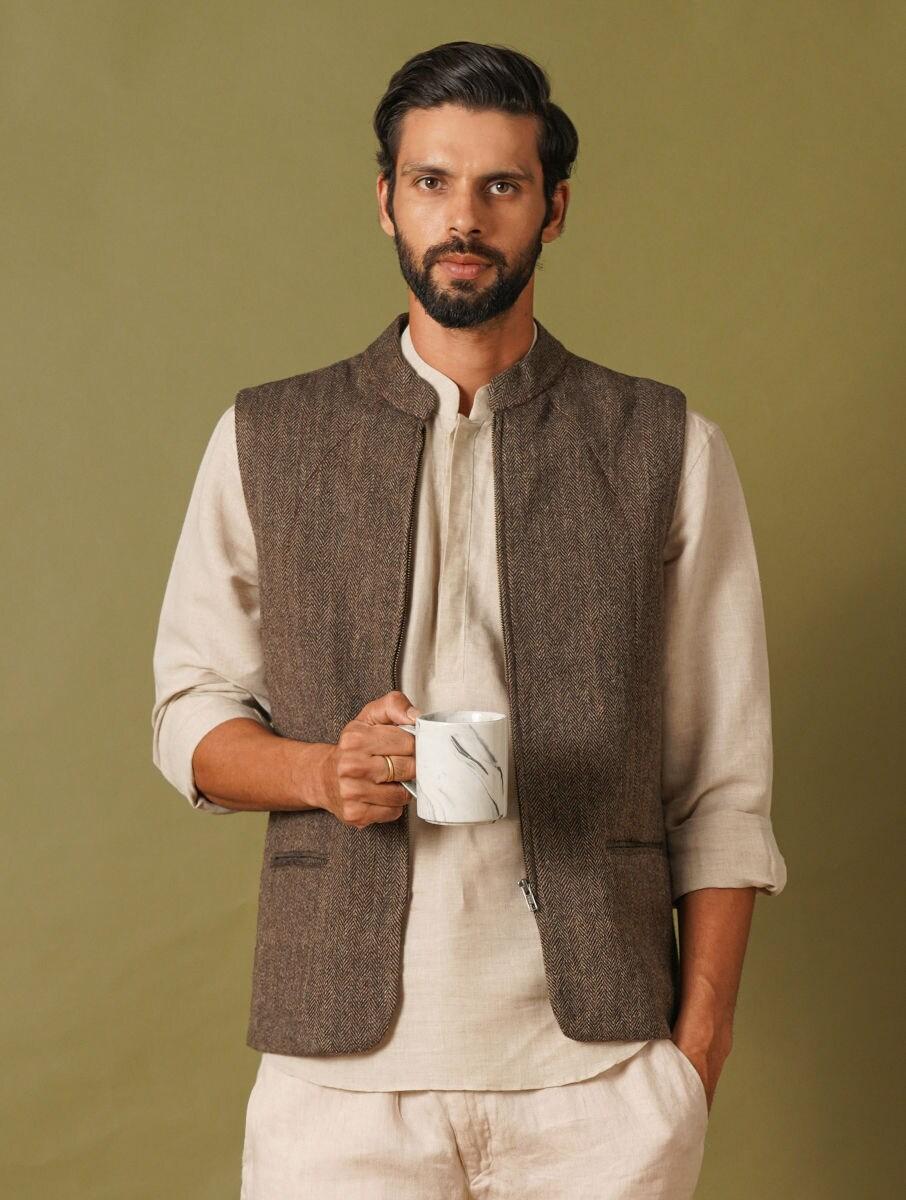 men-grey-wool-nehru-jacket