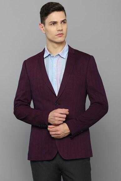 men-maroon-super-slim-fit-solid-casual-blazer