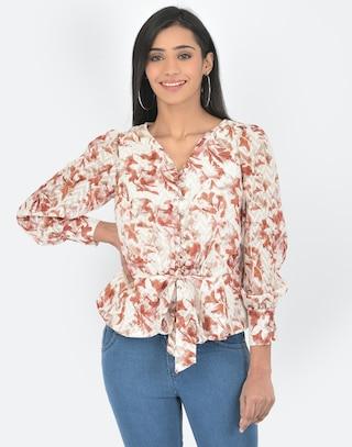 brown-printed-casual-full-sleeves-v-neck-women-regular-fit-blouse