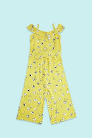 yellow-printed-casual-sleeveless-strappy-neck-girls-regular-fit-blouse