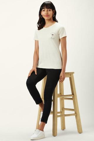 cream-printed-casual-half-sleeves-round-neck-women-regular-fit-t-shirt