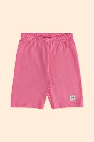 pink-solid-knee-length-casual-girls-regular-fit-shorts