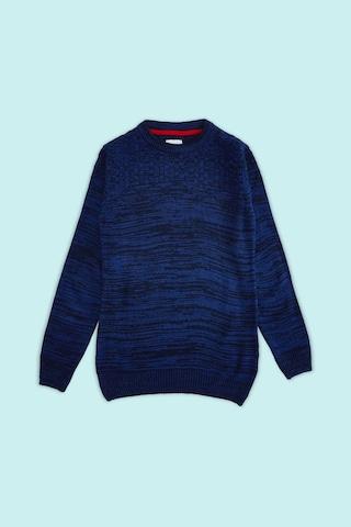 medium-blue-self-design-casual-full-sleeves-crew-neck-boys-regular-fit-sweater