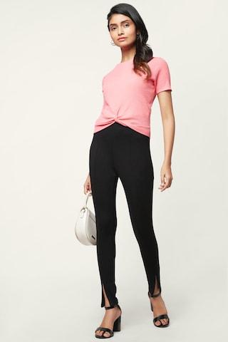 black-solid-ankle-length-casual-women-skinny-fit-casual-bottom