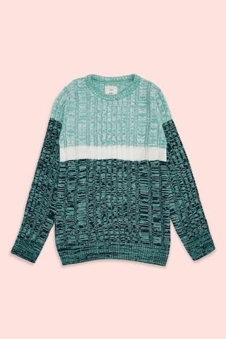 olive-color-block-casual-full-sleeves-crew-neck-boys-regular-fit-sweater