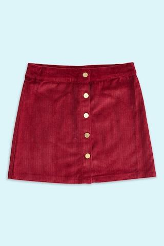 maroon-stripe-casual-girls-regular-fit-skirt
