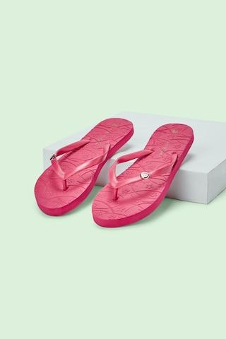 pink-embossed-casual-women-flip-flops