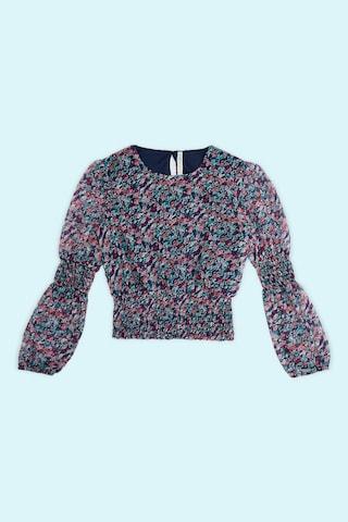 navy-printed-casual-full-sleeves-round-neck-girls-regular-fit-blouse